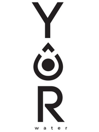 YOR WATER logo