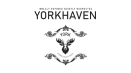 YORKHAVEN BOLDLY REFINED QUIETLY RESPECTED YORK WHERE LEGACY RESTS logo