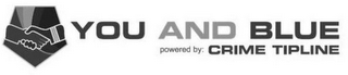 YOU AND BLUE POWERED BY: CRIME TIPLINE logo