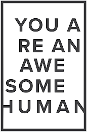 YOU ARE AN AWESOME HUMAN logo