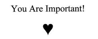 YOU ARE IMPORTANT! logo