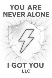 YOU ARE NEVER ALONE I GOT YOU LLC logo