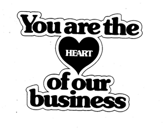 YOU ARE THE HEART OF OUR BUSINESS logo