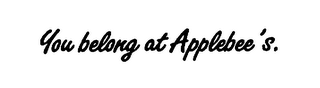 YOU BELONG AT APPLEBEE'S. logo