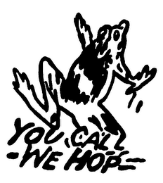 YOU CALL WE HOP logo
