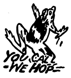 YOU CALL WE HOP logo