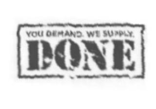 YOU DEMAND. WE SUPPLY. DONE logo
