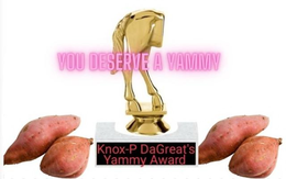 YOU DESERVE A YAMMY KNOX -P DAGREAT'S YAMMY AWARD logo