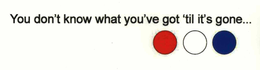 YOU DON'T KNOW WHAT YOU'VE GOT 'TIL IT'S GONE... logo