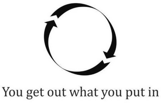 YOU GET OUT WHAT YOU PUT IN logo