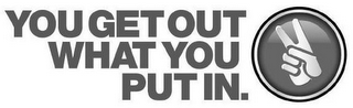 YOU GET OUT WHAT YOU PUT IN. logo