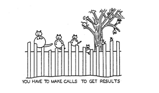 YOU HAVE TO MAKE CALLS TO GET RESULTS CAT KITTEN KITTY KIT logo