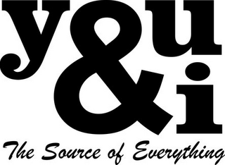 YOU & I THE SOURCE OF EVERYTHING logo