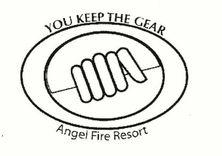 YOU KEEP THE GEAR ANGEL FIRE RESORT logo
