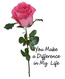 YOU MAKE A DIFFERENCE IN MY LIFE logo