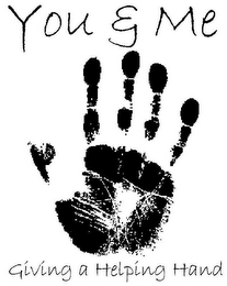 YOU & ME GIVING A HELPING HAND logo