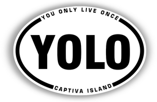 YOU ONLY LIVE ONCE YOLO CAPTIVA ISLAND logo