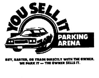 YOU SELL IT PARKING ARENA, BUY, BARTER, OR TRADE DIRECTLY WITH THE OWNER. WE PARK IT-THE OWNER SELLS IT. logo