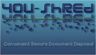 YOU-SHRED CONVENIENT SECURE DOCUMENT DISPOSAL logo