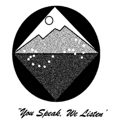 "YOU SPEAK, WE LISTEN' logo