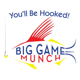 YOU'LL BE HOOKED! BIG GAME MUNCH logo
