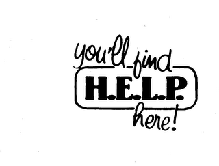 YOU'LL FIND H.E.L.P. HERE! logo