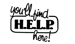 YOU'LL FIND H.E.L.P. HERE! logo