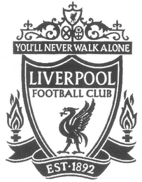 YOU'LL NEVER WALK ALONE LIVERPOOL FOOTBALL CLUB EST.1892 logo