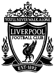 YOU'LL NEVER WALK ALONE LIVERPOOL FOOTBALL CLUB EST·1892 logo