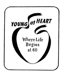 YOUNG AT HEART WHERE LIFE BEGINS AT 60 logo
