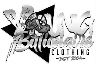 YOUNG BILLIONAIRE CLOTHING -EST 2004- logo