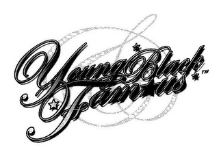 YOUNG BLACK & FAMOUS logo