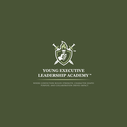 YOUNG EXECUTIVE LEADERSHIP ACADEMY WHERE CONVICTION BUILDS STRENGTH, CHARACTER SHAPES PURPOSE, AND COLLABORATION DRIVES IMPACT logo