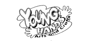 YOUNG HANDS ARTS AND CRAFTS logo