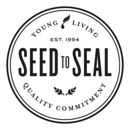 YOUNG LIVING EST. 1994 SEED TO SEAL QUALITY COMMITMENT logo