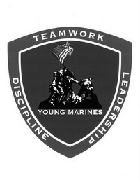 YOUNG MARINES TEAMWORK DISCIPLINE LEADERSHIP logo
