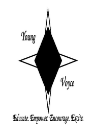 YOUNG VOYCE EDUCATE. EMPOWER. ENCOURAGE. EXCITE. logo