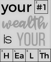 YOUR 2#1 WEALTH IS YOUR 3H4EA5LT6H logo