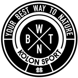 YOUR BEST WAY TO NATURE BWTN KOLON SPORT logo