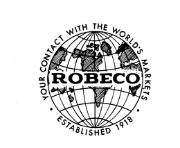 YOUR CONTACT WITH THE WORLD'S MARKETS ROBECO ESTABLISHED 1918 logo