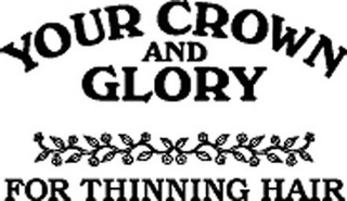 YOUR CROWN AND GLORY FOR THINNING HAIR logo