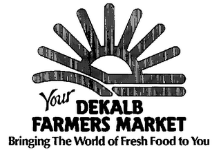 YOUR DEKALB FARMERS MARKET BRINGING THE WORLD OF FRESH FOOD TO YOU logo