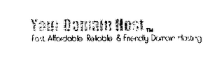 YOUR DOMAIN HOST FAST AFFORDABLE RELIABLE & FRIENDLY DOMAIN HOSTING logo