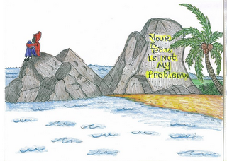 YOUR FEAR IS NOT MY PROBLEM. logo