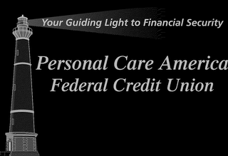 YOUR GUIDING LIGHT TO FINANCIAL SECURITY PERSONAL CARE AMERICA FEDERAL CREDIT UNION logo