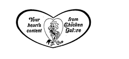 YOUR HEART'S CONTENT FROM CHICKEN GALORE logo