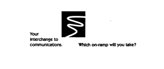 YOUR INTERCHANGE TO COMMUNICATIONS.  WHICH ON-RAMP WILL YOU TAKE? logo