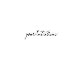 YOUR INTUITIONS