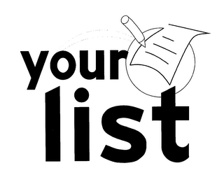 YOUR LIST logo