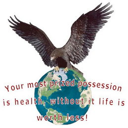 YOUR MOST PRIZED POSSESSION IS HEALTH, WITHOUT IT LIFE IS WORTH LESS! logo